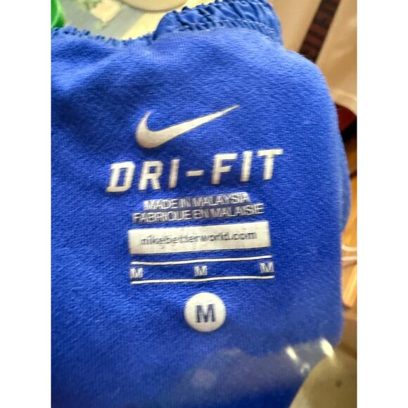 Nike Women's Size Medium Blue/Orange DriFit Running Shorts - Picture 2 of 3